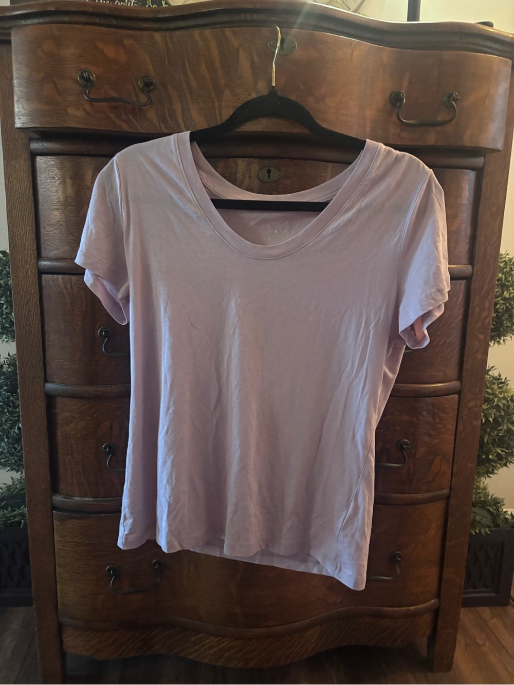 a new day Lavender Short Sleeve Crewneck Tee
